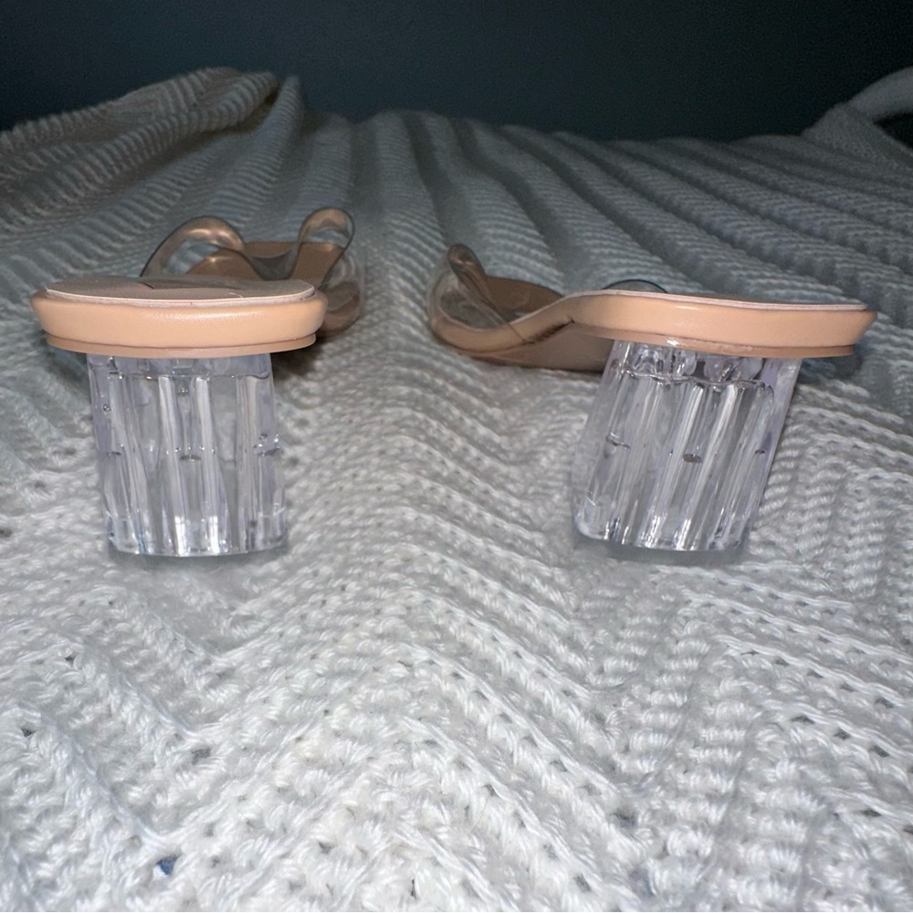 Transparent Square Toe Mule with Clear Heel - NWOT - Size 41 - Picture 5 of 6